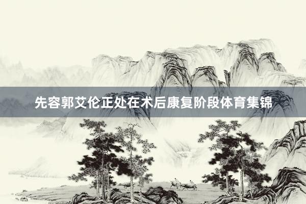先容郭艾伦正处在术后康复阶段体育集锦