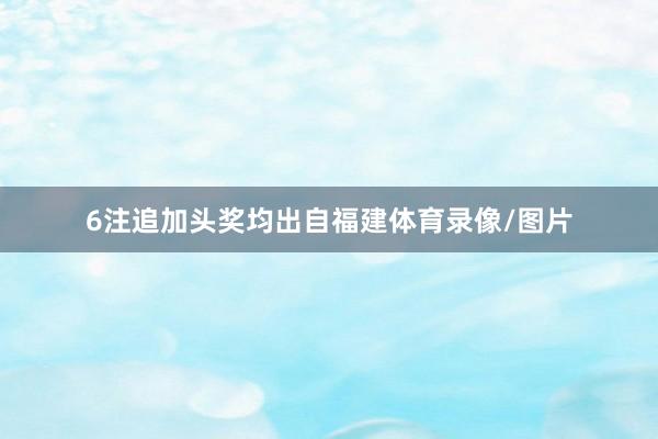 6注追加头奖均出自福建体育录像/图片