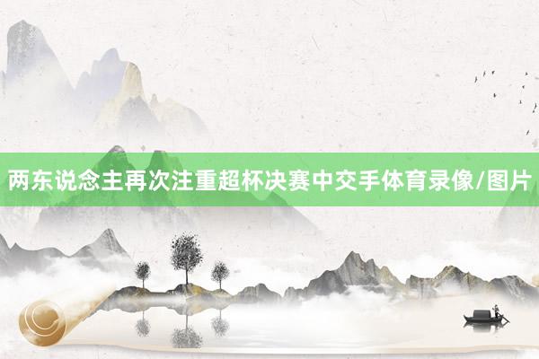 两东说念主再次注重超杯决赛中交手体育录像/图片
