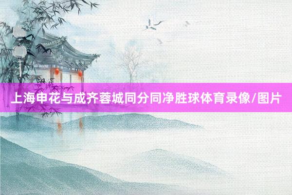 上海申花与成齐蓉城同分同净胜球体育录像/图片