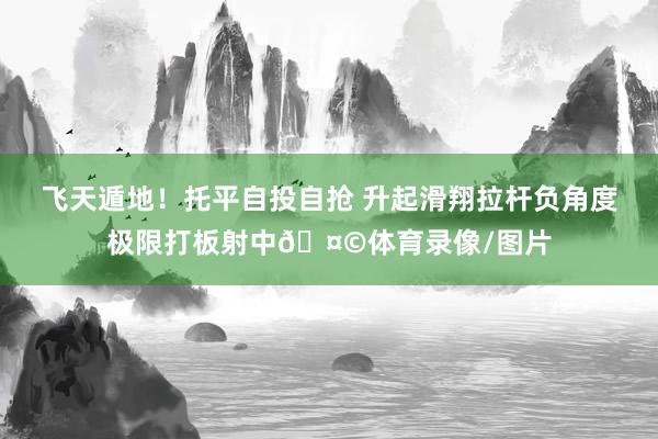 飞天遁地！托平自投自抢 升起滑翔拉杆负角度极限打板射中🤩体育录像/图片