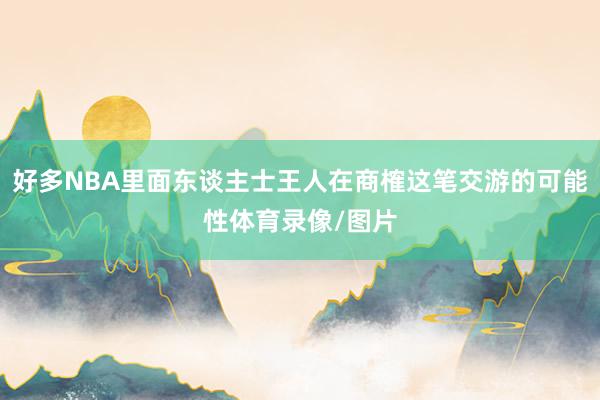 好多NBA里面东谈主士王人在商榷这笔交游的可能性体育录像/图片