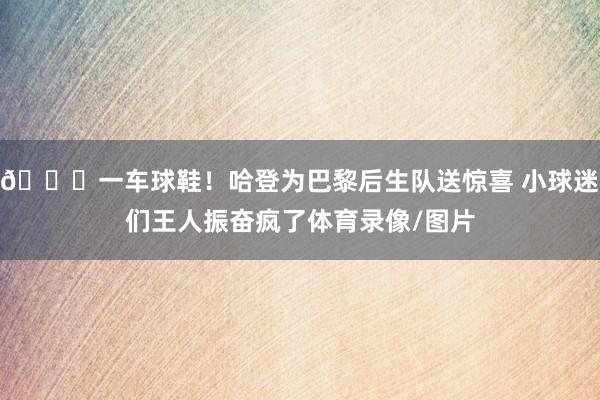 😍一车球鞋！哈登为巴黎后生队送惊喜 小球迷们王人振奋疯了体育录像/图片