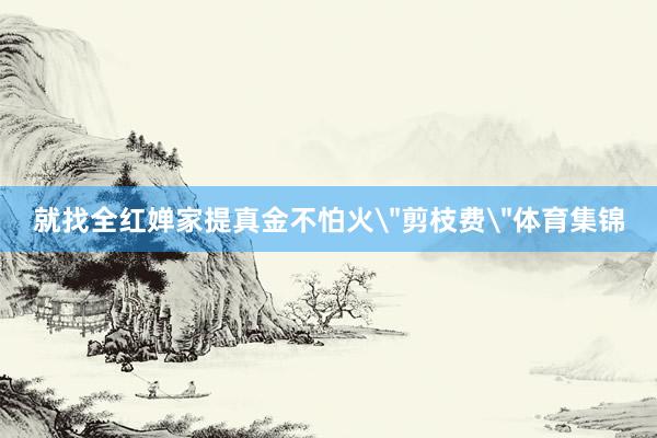 就找全红婵家提真金不怕火