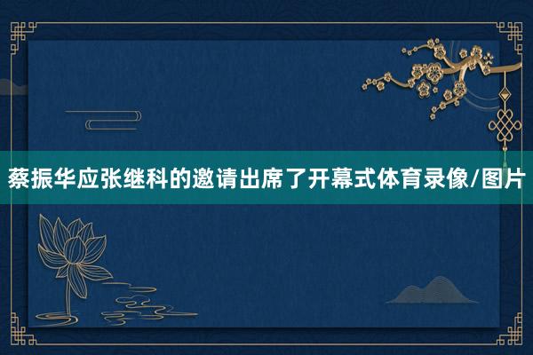 蔡振华应张继科的邀请出席了开幕式体育录像/图片