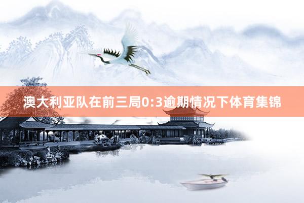 澳大利亚队在前三局0:3逾期情况下体育集锦
