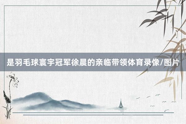 是羽毛球寰宇冠军徐晨的亲临带领体育录像/图片