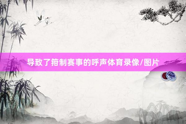 导致了箝制赛事的呼声体育录像/图片
