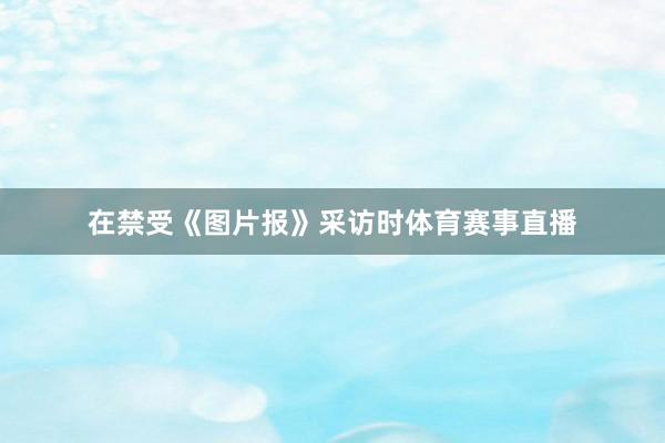 在禁受《图片报》采访时体育赛事直播
