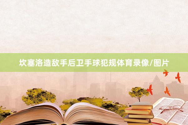 坎塞洛造敌手后卫手球犯规体育录像/图片
